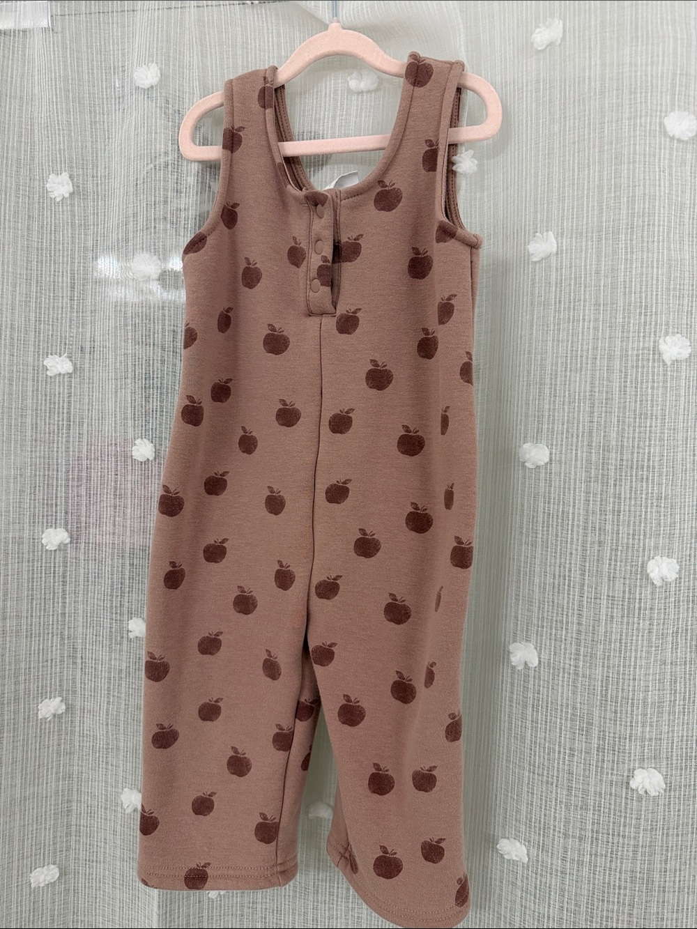 Zara Brown Apple Print Kids One-Piece Bodysuit